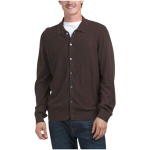 ELIE TAHARI Full Button Collared Sweater
